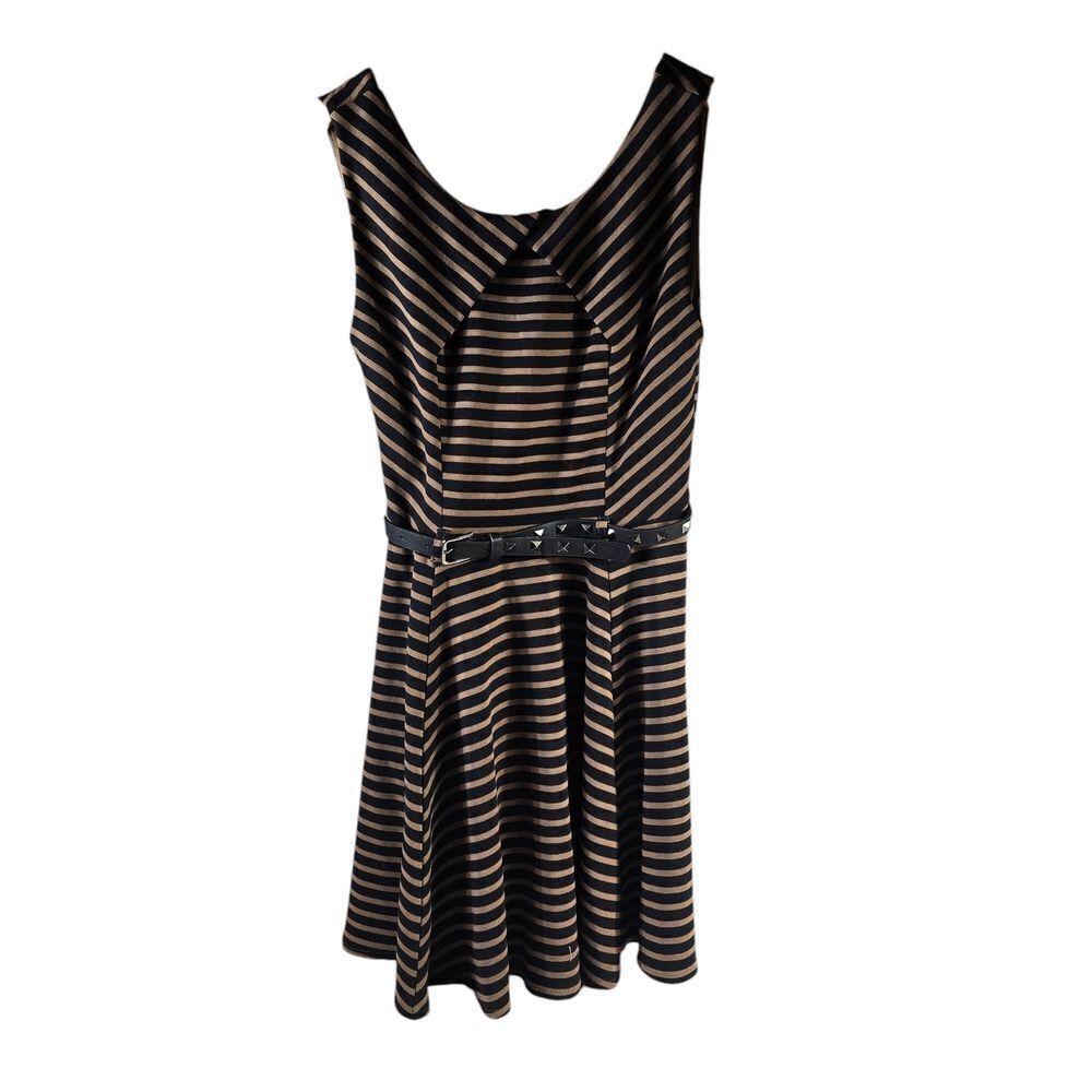Double Zero Black and Gray A-Line Sundress